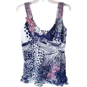 Vintage Tracy Porter Multi Print Top